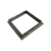 Pezzo di rivestimento quadrato in fusione di lega di alluminio A380 con flangia per prodotto di illuminazione