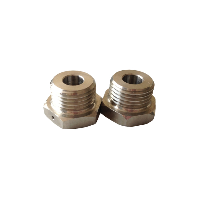 อุปกรณ์ซีเอ็นซีบาร์หกเหลี่ยมสแตนเลส 303 แบบกำหนดเองกลึงอย่างแม่นยำ