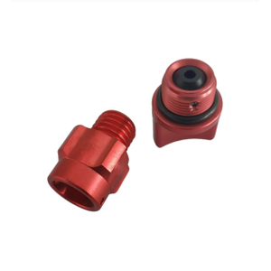 6061T6 alumiiniumsulamist treimis- ja freesimiskomponendid punase anodeerimis- ja tihendiga